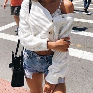 White Cardigan
